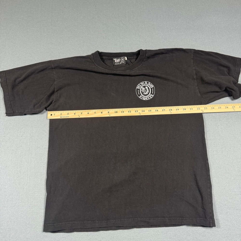 Hinano Tahiti Beer T-Shirt Mens 48 Black Cotton Vintage Graphic Print Tee Tahiti - Picture 5 of 12